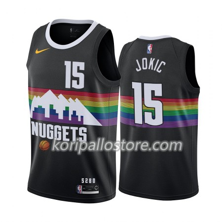 Denver Nuggets Nikola Jokic 15 Nike 2019-2020 City Edition Miesten Pelipaidat Swingman 